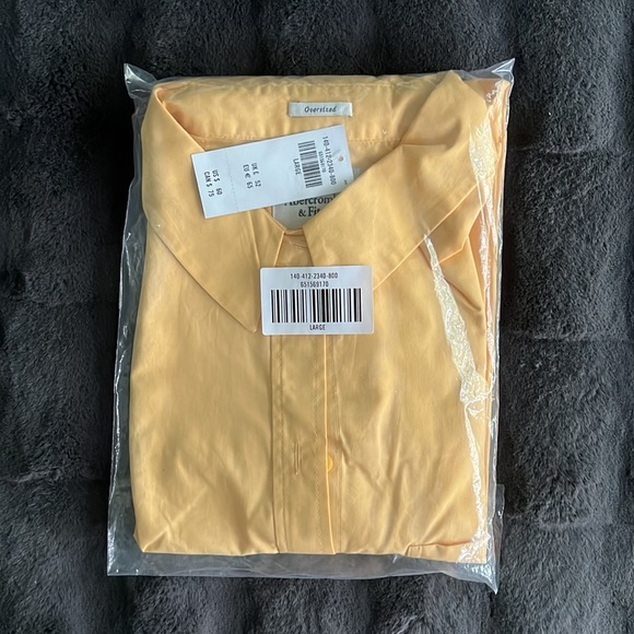 Abercrombie & Fitch Oversized Poplin Button-Up Shirt - Picture 2 of 2